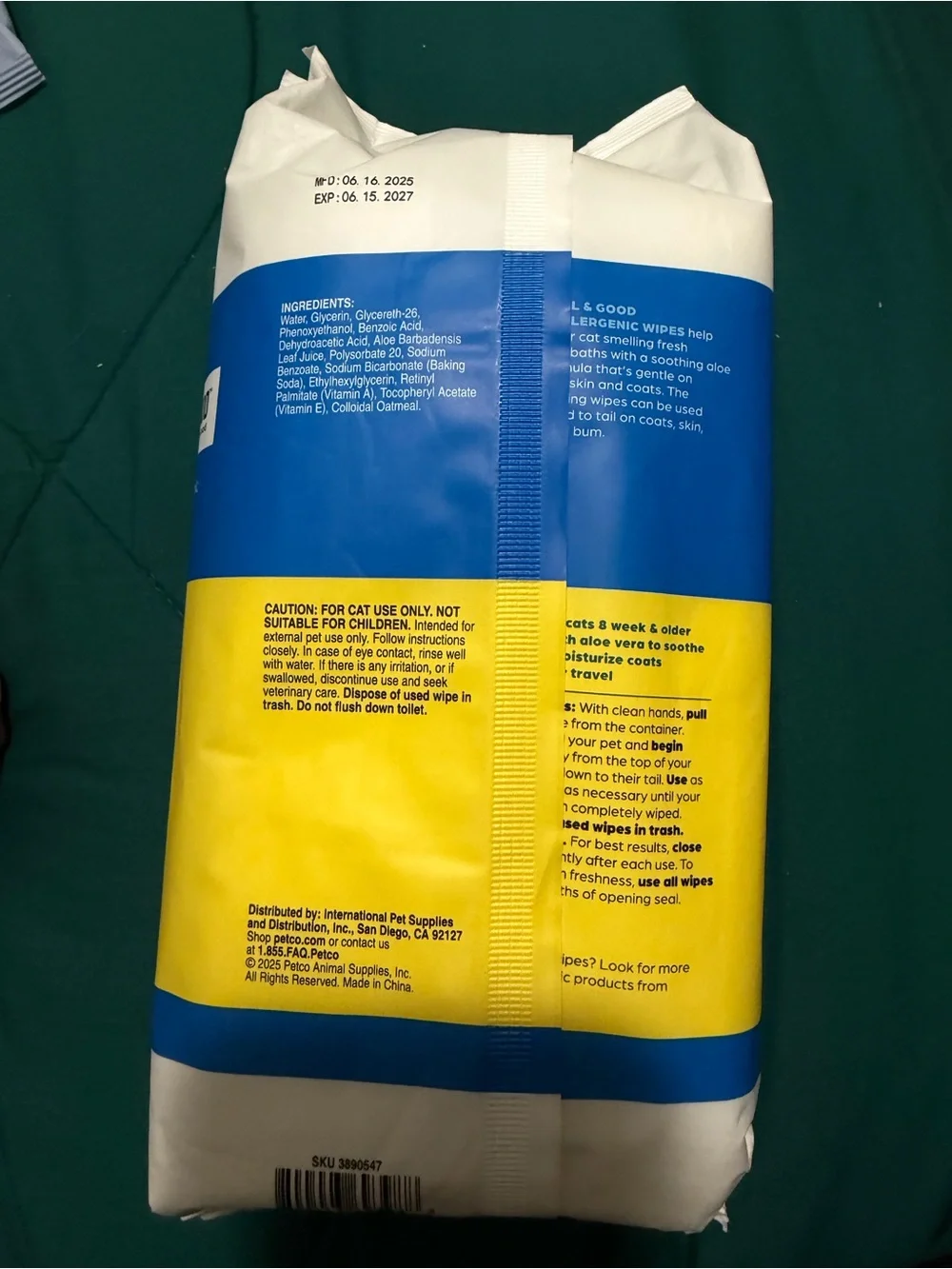 Hypoallergenic Cat Wipes